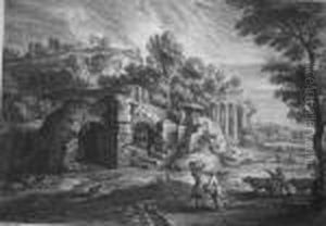 Antike Landschaft. Hirten by (studio of) Rubens, Peter Paul
