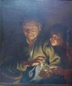 Borrowing A Light by (studio of) Rubens, Peter Paul