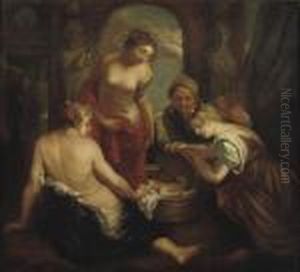 The Daughters Of Cecrops Discovering Erichtonius The Daughters Of Cecrops Discovering Erichtonius