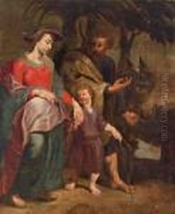 Die Flucht Nach Agypten by (studio of) Rubens, Peter Paul