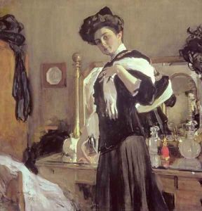 Portrait of Henrietta Hirshmann (1885-1970), 1907 by Valentin Aleksandrovich Serov