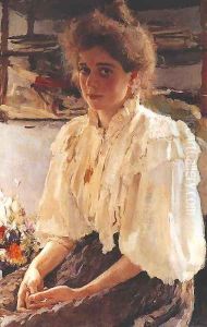 Madame Lvov by Valentin Aleksandrovich Serov