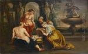 The Daughters Of Cecrops Finding Erichthonius The Daughters Of Cecrops Finding Erichthonius