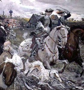 Peter II (1715-30) and the Tsarevna Elizabeth (1709-62) Hunting, 1900