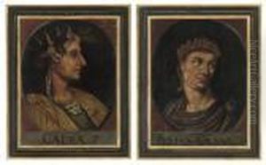Julius Caesar, In A Feigned Oval; And Emperor Galba, In A Feigned Oval by (studio of) Rubens, Peter Paul