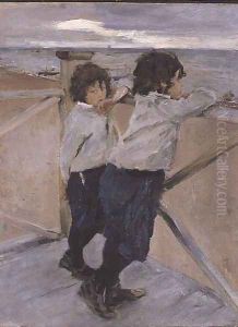 Two Boys, 1899 by Valentin Aleksandrovich Serov