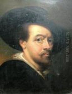 Self Portrait 1623 by (studio of) Rubens, Peter Paul