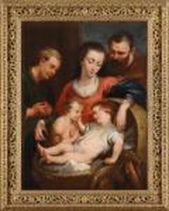 Heilige Familie Mit Johannesknabe. by (studio of) Rubens, Peter Paul