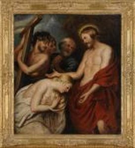 Jesus Und Magdalena. by (studio of) Rubens, Peter Paul