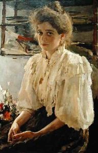 Portrait of Madame Lwoff, 1895 by Valentin Aleksandrovich Serov