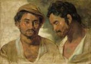 Two Studies Of A Man, Head And Shoulders by (studio of) Rubens, Peter Paul