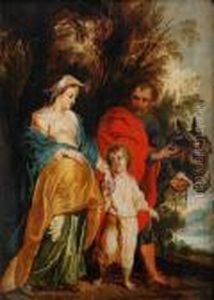 Flykten Till Egypten by (studio of) Rubens, Peter Paul