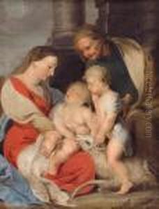 Maria Mit Dem Jesusknaben Und Elisabeth Mit Dem Johannesknaben by (studio of) Rubens, Peter Paul