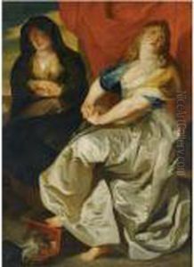 The Magdalene Repenting Of Her Wordly Vanities by (studio of) Rubens, Peter Paul
