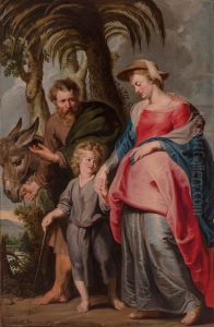 The Return Of The Holy Family From Egypt by (studio of) Rubens, Peter Paul