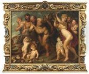 The Bacchanal. Oil/canvas