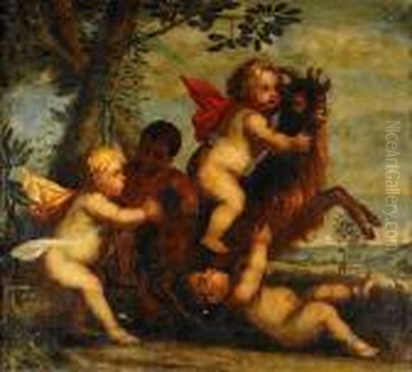 Lekande Putti - view 1