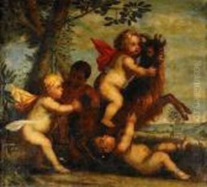 Lekande Putti by (studio of) Rubens, Peter Paul