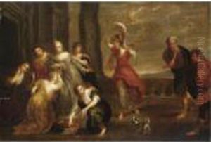Achille Scoperto Tra Le Figlie Di Licomede by (studio of) Rubens, Peter Paul