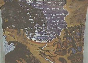 Sketch for the design of a curtain for the ballet 'Scheherazade', 1910 by Valentin Aleksandrovich Serov