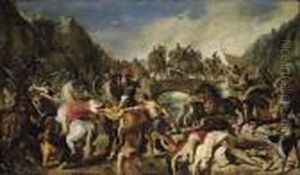 The Battle Of The Amazons by (studio of) Rubens, Peter Paul