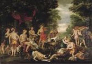 The Hunting Party Of The Goddess Diana by (studio of) Rubens, Peter Paul