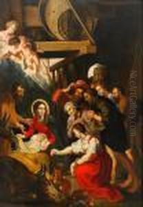 Herdarnas Tillbedjan by (studio of) Rubens, Peter Paul