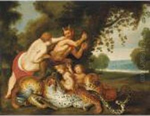 Bacchante And A Satyr In A Landscape by (studio of) Rubens, Peter Paul