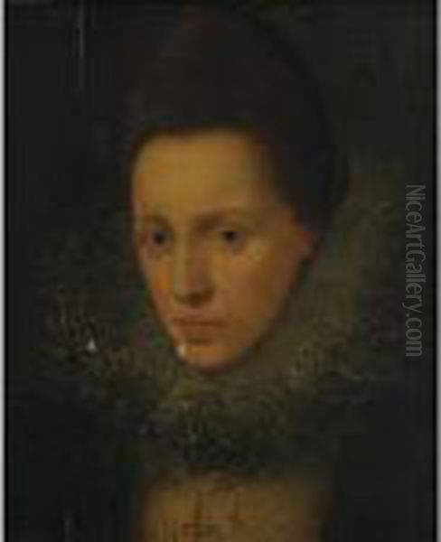 Portrait Of A Woman In A Lace Ruff - view 1