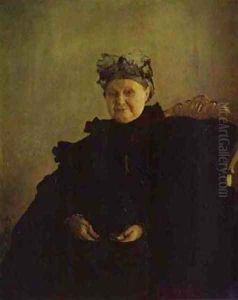 Portrait Of Maria Morozova 1897 by Valentin Aleksandrovich Serov