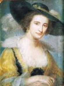 Retrato De Dama Con Sombrero De Plumas, Busto by (studio of) Rubens, Peter Paul