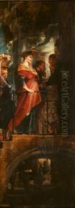 The Visitation by (studio of) Rubens, Peter Paul
