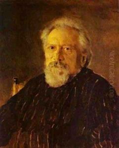 Portrait Of The Author Nikolay Leskov 1894 by Valentin Aleksandrovich Serov