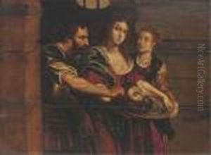 Salome With The Head Of St. John The Baptist by (studio of) Rubens, Peter Paul