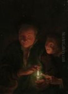 An Elderly Woman With A Candle, A Boy Looking On by (studio of) Rubens, Peter Paul