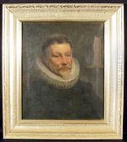 A Portrait Of A Man With A Ruffled Collar - view 1
