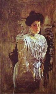 Portrait Of Margarita Morozova 1910 by Valentin Aleksandrovich Serov