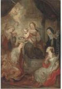 The Madonna And Child With Saints by (studio of) Rubens, Peter Paul