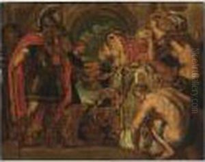 The Meeting Of Abraham And Melchizedek by (studio of) Rubens, Peter Paul