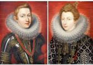 A Portraits Of Phillip Iii Of Spain And His Wife Margaret Of Austria by (studio of) Rubens, Peter Paul