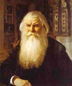 Portrait Of Ivan Zabelin 1892 by Valentin Aleksandrovich Serov