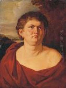 Portrait Of Emperor Nero, Half-length, In A Red Toga, A Landscapebeyond by (studio of) Rubens, Peter Paul