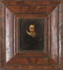 Portrait Of A Gentleman, Bust-length In A Feigned Oval by (studio of) Rubens, Peter Paul