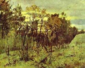 Autumn Evening Domotcanovo 1886 by Valentin Aleksandrovich Serov