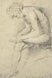 A Nude Youth In The Pose Of The Spinario A Nude Youth In The Pose Of The Spinario
