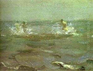 Bathing Of A Horse Detail 1905 by Valentin Aleksandrovich Serov