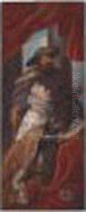 L'archiduc Albert Presente A La Vierge by (studio of) Rubens, Peter Paul
