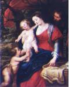 The Holy Family With The Infant Saint John The Baptist by (studio of) Rubens, Peter Paul
