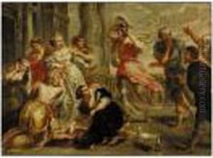 Achilles And The Daughter Of Lycomedes by (studio of) Rubens, Peter Paul