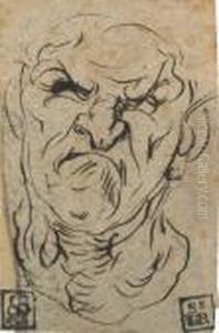 Caricature Of The Head Of A Roman Emperor by (studio of) Rubens, Peter Paul